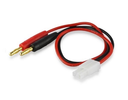 Cable de carga RC amarillo con conector banana de 4 mm a Tamiya (macho, YEL6010)