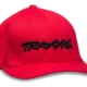 Gorra con el logotipo de Traxxas roja grande/extensible