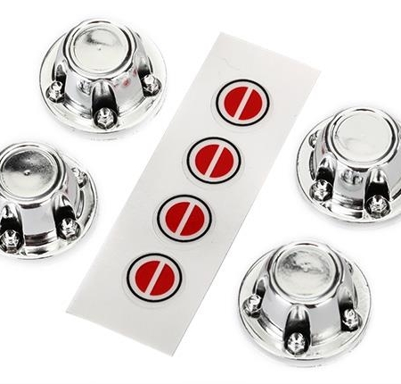 Tapacubos, rueda (cromada) (4)/hoja de calcomanías