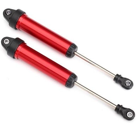 Amortiguadores, GTR, 134 mm, aluminio (anodizado rojo) (completamente ensamblados sin resortes) (delanteros)