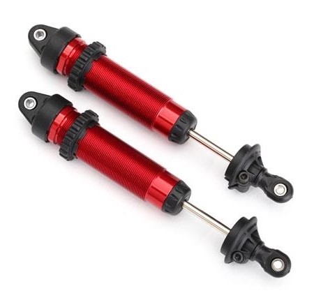 Amortiguadores, GTR, 139 mm, aluminio (anodizado rojo) (completamente ensamblados sin resortes) (traseros,