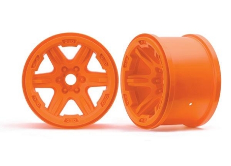 Ruedas, 3.8' (naranja) (2) (17 mm estriadas)