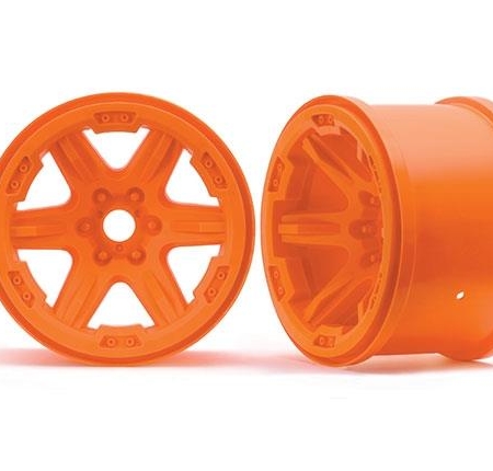 Ruedas, 3.8' (naranja) (2) (17 mm estriadas)