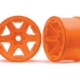 Ruedas, 3.8' (naranja) (2) (17 mm estriadas)