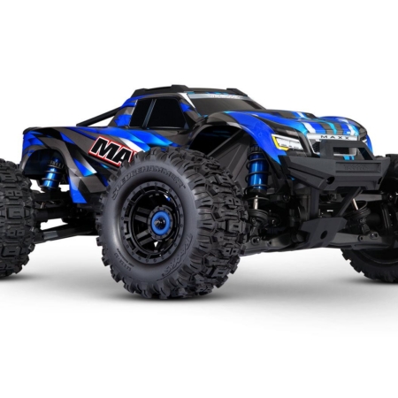 Camión monstruo eléctrico sin escobillas Traxxas Wide Maxx 4x4 a escala 1/10, VXL-4S, TQi - Azul
