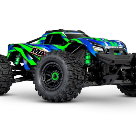 Camión monstruo eléctrico sin escobillas Traxxas Wide Maxx 4x4 a escala 1/10, VXL-4S, TQi - VERDE