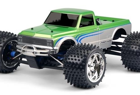 Carrocería transparente para Chevy C-10 de caja larga de 1972 para transmisión manual 1:8 (PRO322700)