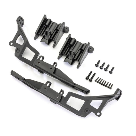 Soportes de carrocería (delantero y trasero) (izquierdo y derecho)/ 2,6 x 10 mm BCS (4)/ 1,6 x 8 mm BCS (autorroscante) (8)/ 2,5 x 12 mm CS (2) (se adapta a la carrocería n.° 9129)