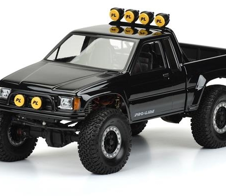Toyota HiLux 85, carrocería transparente (cabina/caja), SCX10 Honcho de 12,3" (PRO346600)