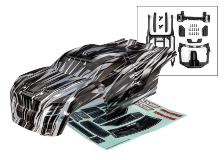 Carrocería, Sledge, ProGraphix (los gráficos están impresos, requieren pintura y aplicación del color final)/montajes de carrocería (delantero y trasero)/soporte de carrocería/hoja de calcomanías