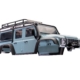 Land Rover Defender TRX-4M ensamblado con carrocería azul claro