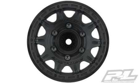 Ruedas hexagonales desmontables Raid de 2,8" negras, 6 x 30, delanteras y traseras (PRO277403)