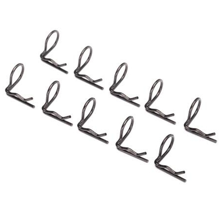 Clip de carrocería (clip de montaje), en ángulo de 90 grados (10) NEGRO, TRX3935A