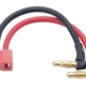 Cable adaptador para carcasa rígida de polímero de litio LRP (conector de 4 mm a conector Deans), 65834