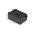 Caja receptor negra para coches 1/10