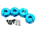 Hexágonos 6mm de aluminio Azul para 1:10 (4pcs)