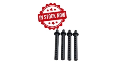 Postes de carrocería plástico para 1/10 negro (4pcs)