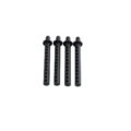 Postes de carrocería plástico para 1/10 negro (4pcs)