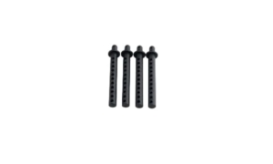 Postes de carrocería plástico para 1/10 negro (4pcs)