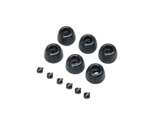 Ruedas y topes de barra de apoyo de goma Losi Promoto-SM (6pcs) LOS-2288