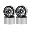 Llantas aluminio Beadlock Gris/Negro 1.9" Crawler (4pcs)