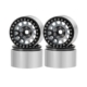 Llantas aluminio Beadlock Gris/Negro 1.9" Crawler (4pcs)