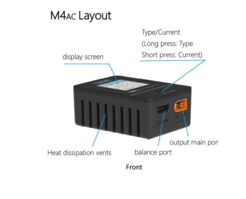 Cargador digital Toolkit M4AC XT60 LiPo 1-4S 2,5A