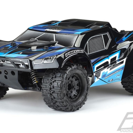 Carrocería Monster Fusion Tough-Color (negra) precortada para PRO-Fusion SC 4x4, Slash 2wd y Slash 4x4 con neumáticos MT de 2.8" (PRO349818)