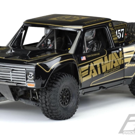 Carrocería precortada de color negro resistente (edición Heatwave) para camioneta Ford F-100 de carreras de 1967 para Unlimited Desert Racer (PRO354718)
