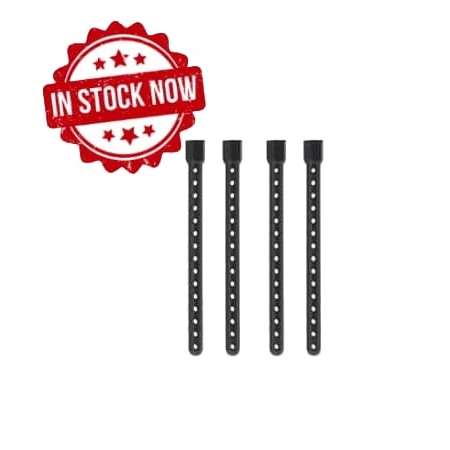Postes de carrocería plástico para 1/10 negro (4pcs)