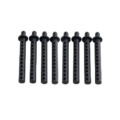 Postes de carrocería plástico para 1/10 negro (8pcs)