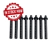 Postes de carrocería plástico para 1/10 negro (8pcs)