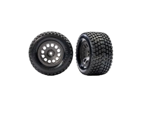 Ruedas traseras Traxxas Mini XRT con neumáticos Gravix, Gris (2pcs) TRX10775-GRAY