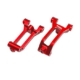 Bloques de ruedas Traxxas Funco (cubos en C) aluminio 6061-T6 anodizado rojo TRX10932-RED
