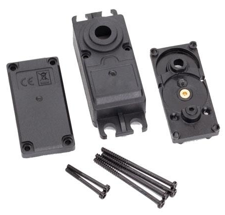 Caja del servo, plástico (superior, media, inferior/juntas/hardware (para servomotores 2250, 2255)