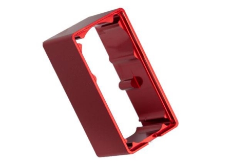 Caja de servo, aluminio (anodizado rojo) (medio) (para servo 2255), TRX2253