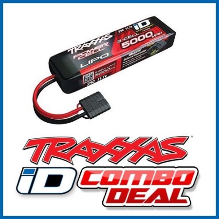 Celda de energía LiPo 5000mAh 11.1V 3S 25C, ID COMBO