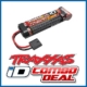 Batería, celda de energía, 3000 mAh (NiMH, 7-C plana, 8,4 V) Combo con coche Traxxas