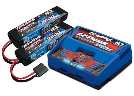Traxxas 4S (2X 2869X 7.4V LiPO y 1X 2972GX cargador dúo)
