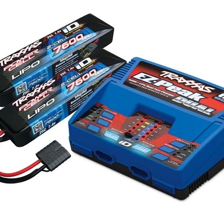 Traxxas 4S COMBO (2X 2869X 7.4V LiPo y 1X 2972GX cargador dúo)