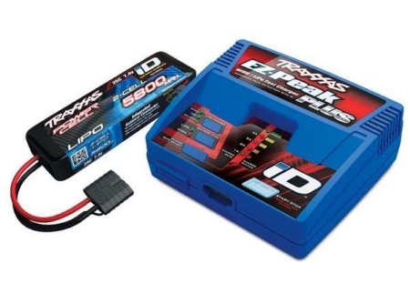 Traxxas 2S (1 cargador de batería LiPO 2843X de 7,4 V y 1 cargador de identificación 2970GX)