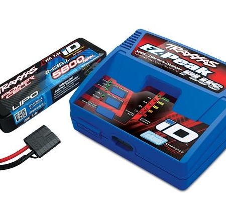 Traxxas 2S (1X 2843X 7.4V LiPO y 1X 2970GX ID CHG COMBO)