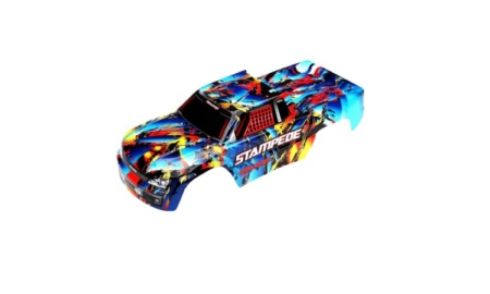 Carrocería Traxxas Stampede, Rock n' Roll pintada TRX3648