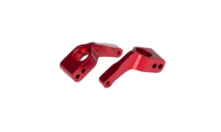 Portaejes Traxxas Rustler/Stampede/Bandit aluminio 6061-T6 Rojo (2pcs) TRX3652X