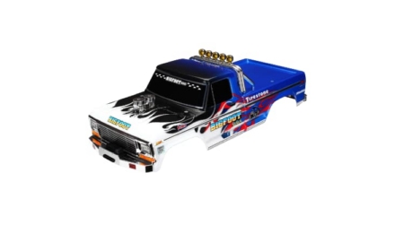 Carrocería Traxxas Bigfoot® Flame, réplica con licencia oficial TRX3653