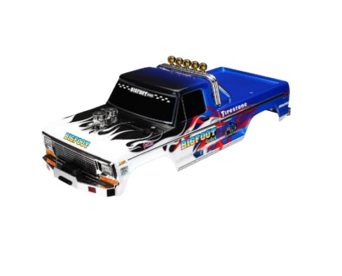 Carrocería Traxxas Bigfoot® Flame, réplica con licencia oficial TRX3653