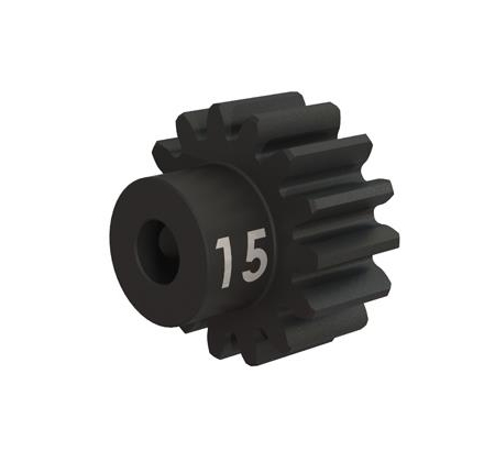Engranaje, piñón de 15 dientes (32 p), de alta resistencia (acero mecanizado y endurecido, n.° TRX3945X