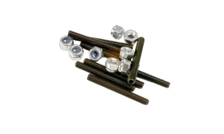 Tornillos de fijación Traxxas (prisioneros) 3x25mm (8pcs) con tuercas de seguridad de nailon de 3mm (8pcs) TRX3962