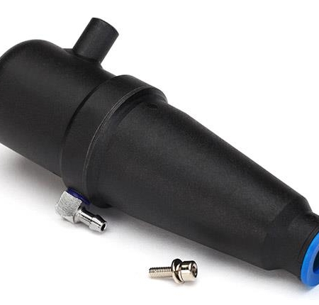 Tubo de escape afinado, ensamblado (modelo Rustler, modelo 4-Tec, modelo Sport) (TRX 2.5, 2.5R) (Reemplaza 4452)