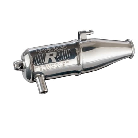 Tubo escape sintonizado Traxxas cámara doble, mejorado, TRX5485